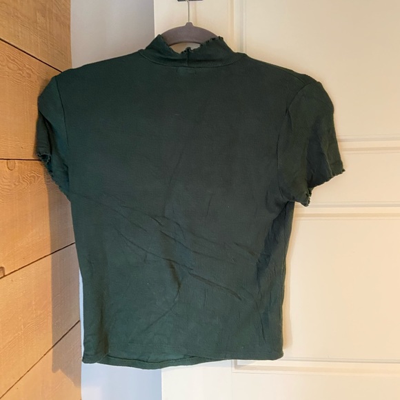 Garage ribbed mock neck T-shirt - Picture 2 of 3
